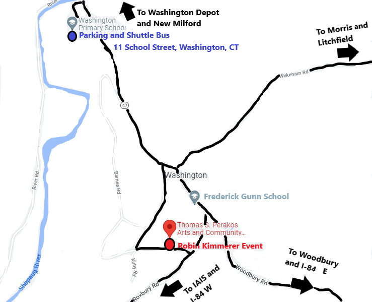 1 map of area near the event